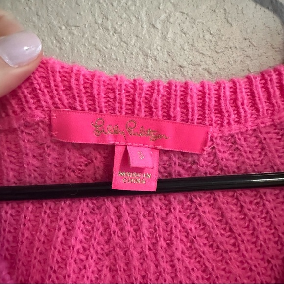 Lilly Pulitzer Kasmina Sweater Pink Isle Color - Picture 5 of 6